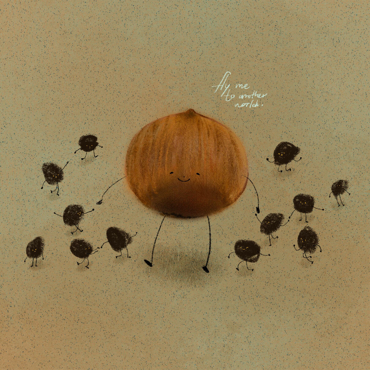 Chestnut and Pebbles