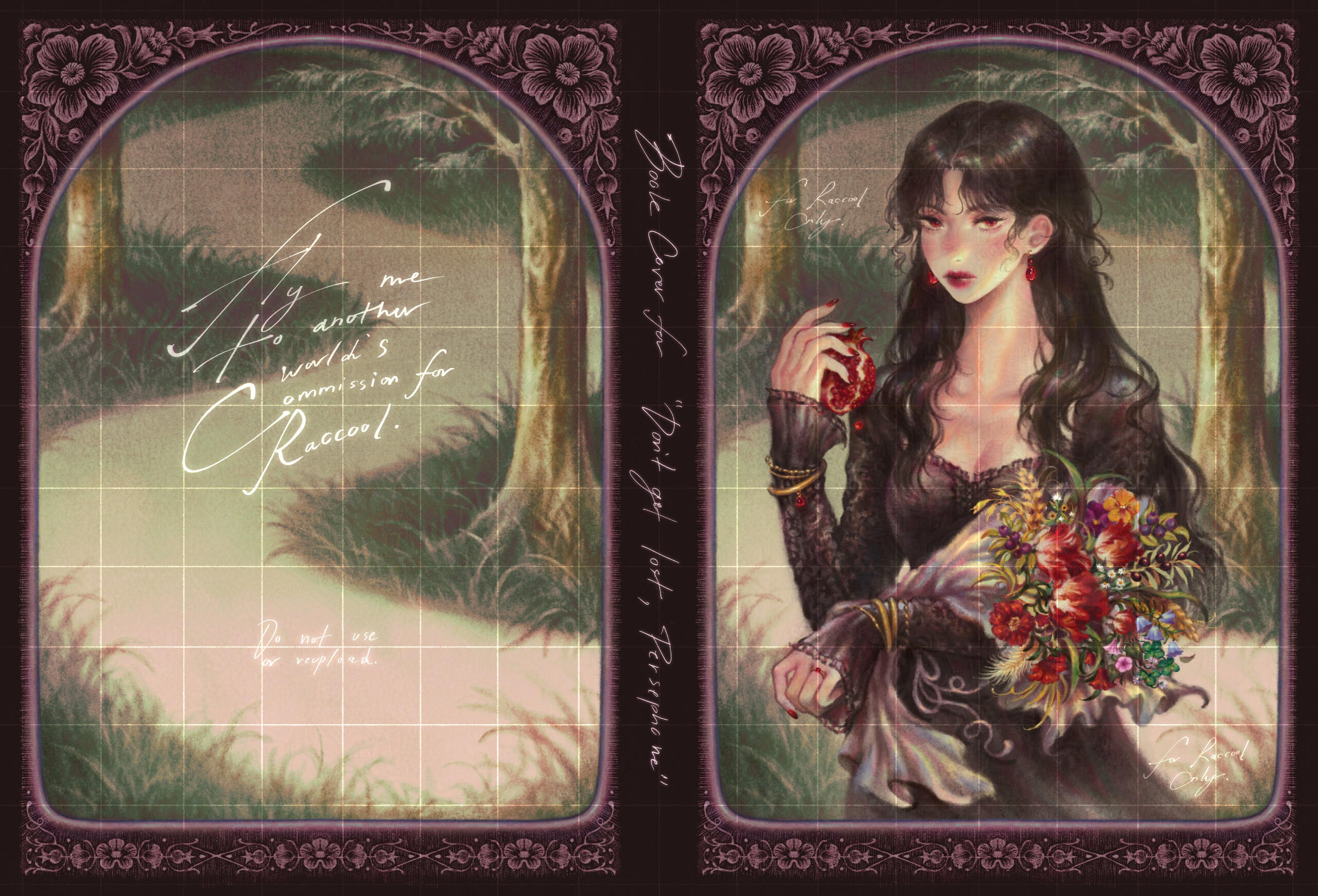 Book Cover Commission for "Don't get lost, Persephone" by Raccool