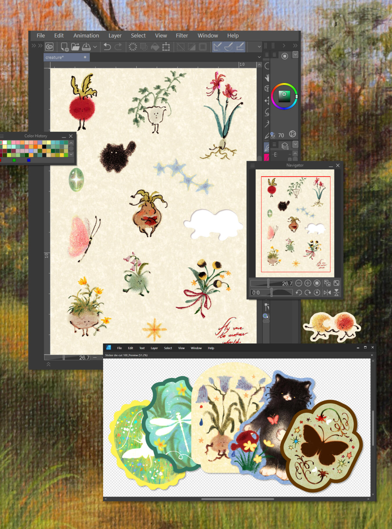 Collection of Another World Creature